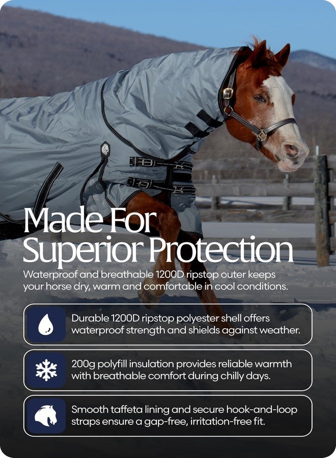 Equinavia Arktis Turnout Neck Cover No Fill | 1200 Denier - Carbon Gray - XL - Image 4